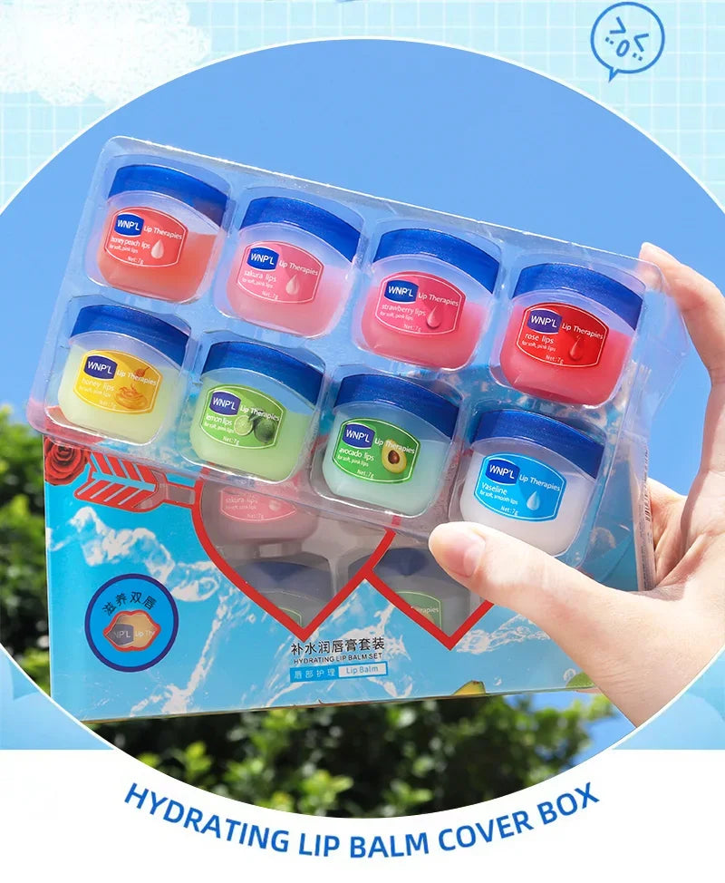 Natural Moisturizing Lip Mask Lip Balm Healing Moisturizing & Repairing Without Greasiness Winter Lip Care Kit Holiday Gift